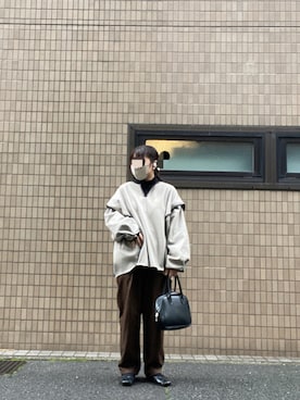 「アイテム（セットアップ）」を使った、フウさん（レディース・156cm）の冬コーディネート