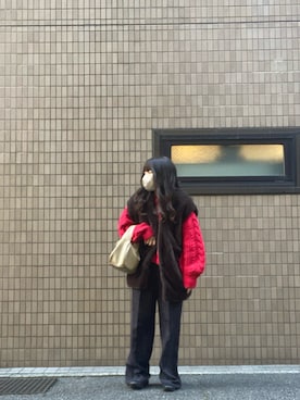 「select MOCA（セレクトモカ）のアイテム（その他アウター）」を使った、フウさん（レディース・156cm）の冬コーディネート