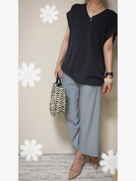 「STYLE DELI（スタイルデリ）のアイテム（バッグ）」を使った、0shini0さん（レディース・166cm）の夏コーディネート