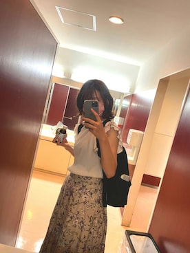 「花柄 スカート」｜iamnosukeさん（レディース・166cm）の夏コーディネート