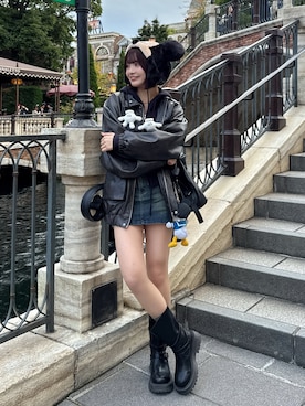 「アイテム（ブルゾン）」を使った、SAKURAさん（レディース・161cm）の秋コーディネート