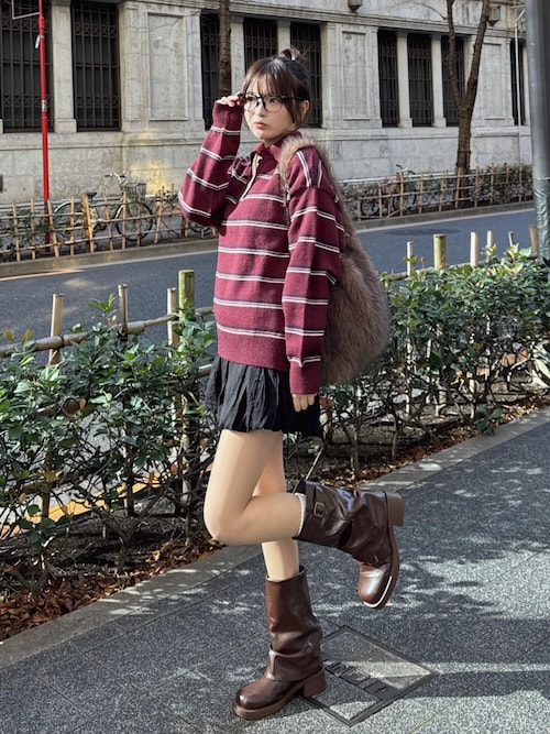 セール】カバーミドルブーツ 厚底（ブーツ）｜Sibra（シブラ）の