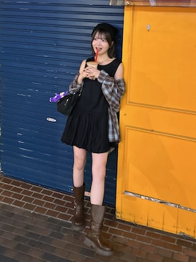 「アイテム（ワンピース/ドレス）」を使った、SAKURAさん（レディース・160cm）の秋コーディネート