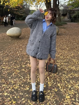 「アイテム（トートバッグ）」を使った、SAKURAさん（レディース・160cm・20代）の冬コーディネート