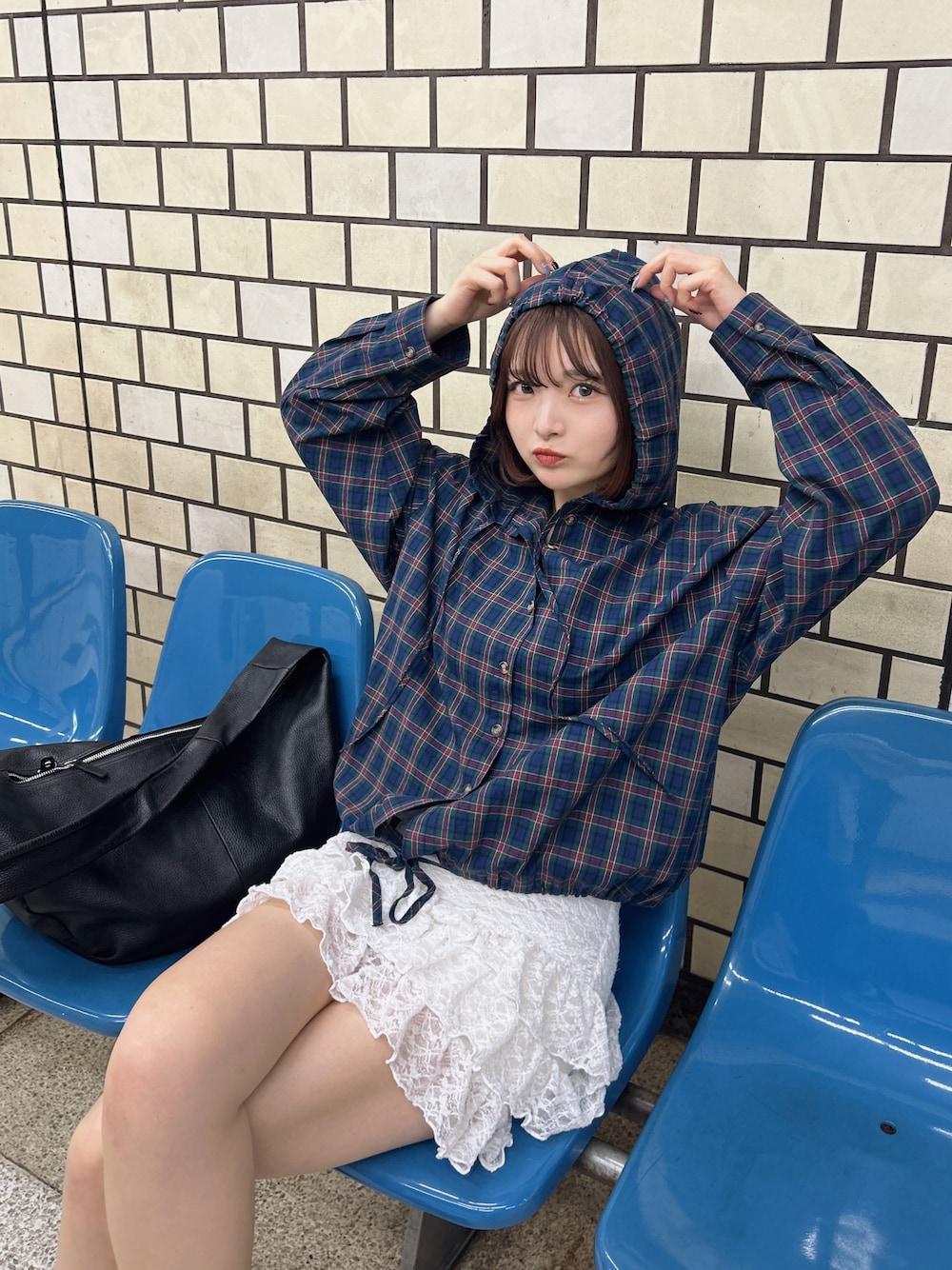 Firsthand/ファーストハンド Leather Banana Big Shoulder Bag