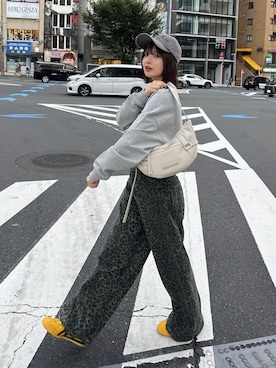 「MOUSSY（マウジー）のアイテム」を使った、SAKURAさん（レディース・161cm）の秋コーディネート
