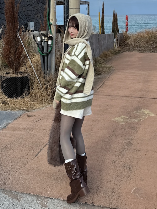 セール】カバーミドルブーツ 厚底（ブーツ）｜Sibra（シブラ）の