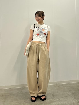「アイテム（トップス）」を使った、SAKURAさん（レディース・161cm）の夏コーディネート