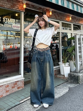 「ROPE' PICNIC（ロペピクニック）のアイテム」を使った、SAKURAさん（レディース・161cm）の夏コーディネート