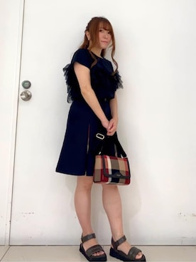 ブルーレーベル・クレストブリッジ公式さん（レディース・152cm）の秋コーディネート