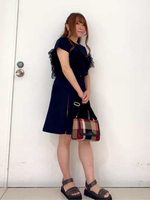 BLUE LABEL CRESTBRIDGE デニムミニスカート デニムミニスカート（スカート）｜BLUE LABEL CRESTBRIDGE