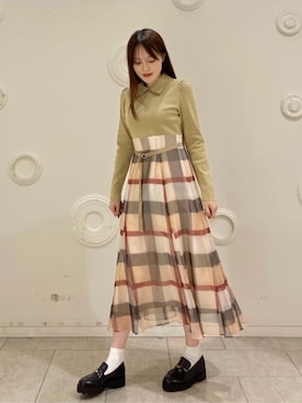 「ドッキングワンピ」｜ブルーレーベル・クレストブリッジ公式さん（レディース・165cm）の夏コーディネート