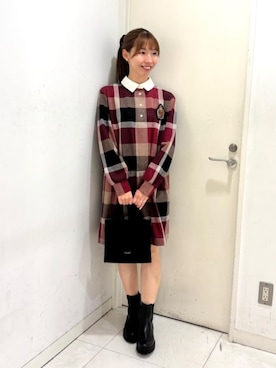 ブルーレーベル・クレストブリッジ公式さん（レディース・159cm）の秋コーディネート