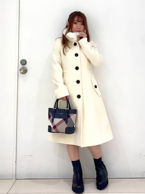 襟付きニットドレス（ワンピース）｜BLUE LABEL CRESTBRIDGE（ブルー