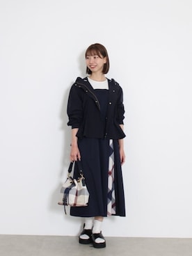 ブルーレーベル・クレストブリッジ公式さん（レディース・159cm）の春コーディネート