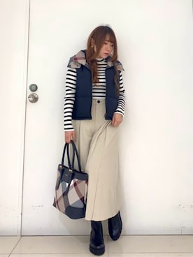 ブルーレーベル・クレストブリッジ公式さん（レディース・152cm）の秋コーディネート