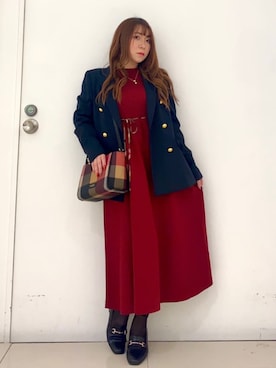 「BLUE LABEL CRESTBRIDGE（ブルーレーベルクレストブリッジ）のアイテム」を使った、ブルーレーベル・クレストブリッジ公式さん（レディース・152cm）の春コーディネート