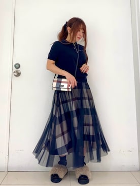 ブルーレーベル・クレストブリッジ公式さん（レディース・152cm）の秋コーディネート