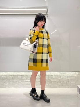 BLUE LABEL CRESTBRIDGEのワンピース（イエロー系）を使った人気