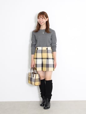 ブルーレーベル・クレストブリッジ公式さん（レディース・159cm）の秋コーディネート