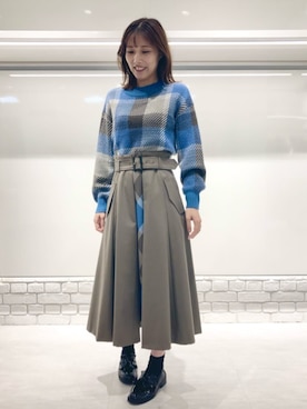 「ブルーレーベル」｜ブルーレーベル・クレストブリッジ公式さん（レディース・165cm）の冬コーディネート