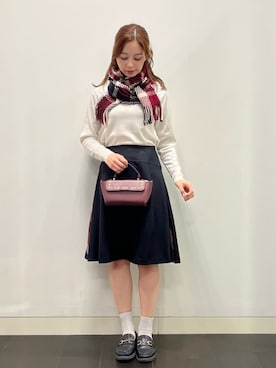 「ブルーレーベル」｜ブルーレーベル・クレストブリッジ公式さん（レディース・163cm）の冬コーディネート