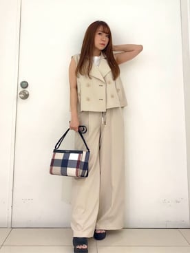 ブルーレーベル・クレストブリッジ公式さん（レディース・152cm）の夏コーディネート