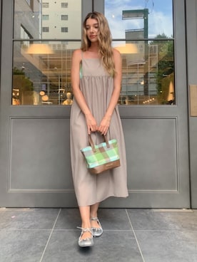 「ロング丈」｜ブルーレーベル・クレストブリッジ公式さん（レディース・160cm）の夏コーディネート