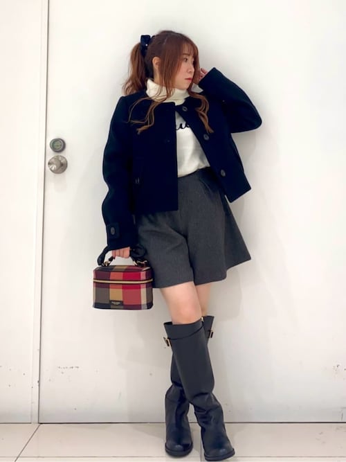 ファインダブルビーバーノーカラージャケット（ノーカラージャケット