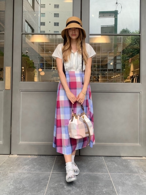 ブルーレーベル クレストブリッジ ロングスカート BLUE LABEL CRESTBRIDGE - ♡超美品 ブルーレーベルクレスト