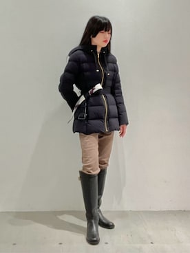 961 新品 ブルーレーベル クレストブリッジ コンパクトパウダータフタブルゾン BLUE LABEL CRESTBRIDGE(ブルーレーベル・クレストブリッジ