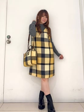 BLUE LABEL CRESTBRIDGEのワンピース（イエロー系）を使った人気