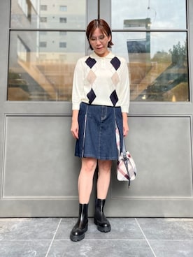ブルーレーベル・クレストブリッジ公式さん（レディース・153cm）の秋コーディネート