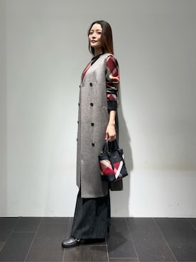 ブルーレーベル・クレストブリッジ公式さん（レディース・163cm）の秋コーディネート
