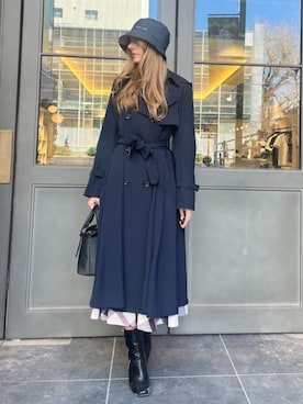 「BLUE LABEL CRESTBRIDGE（ブルーレーベルクレストブリッジ）のアイテム」を使った、ブルーレーベル・クレストブリッジ公式さん（レディース・161cm）の春コーディネート