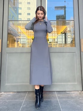 「BLUE LABEL CRESTBRIDGE（ブルーレーベルクレストブリッジ）のアイテム」を使った、ブルーレーベル・クレストブリッジ公式さん（レディース・161cm）の春コーディネート