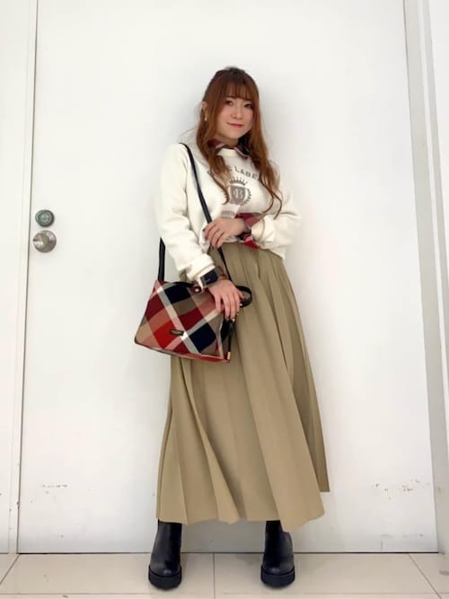 週末特価！BLUE LABEL チェック柄 マザーズバッグ クレストブリッジチェックカルゼギャザーミニバッグ（ショルダー