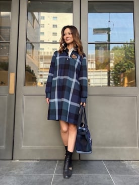 ブルーレーベル・クレストブリッジ公式さん（レディース・162cm）の秋コーディネート