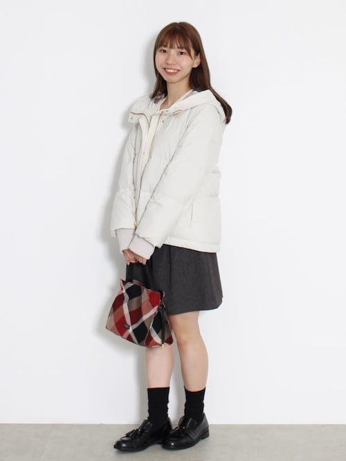 ハイマルチピーチタフタショートダウンコート（ダウンジャケット