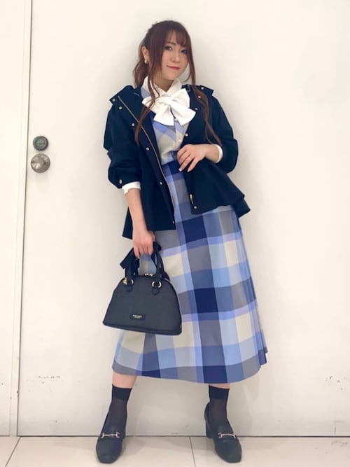 新品♥ブルーレーベルクレストブリッジ　ラップスカート調　ロングスカート　36 新品♥ブルーレーベルクレストブリッジ ラップスカート調 ロング