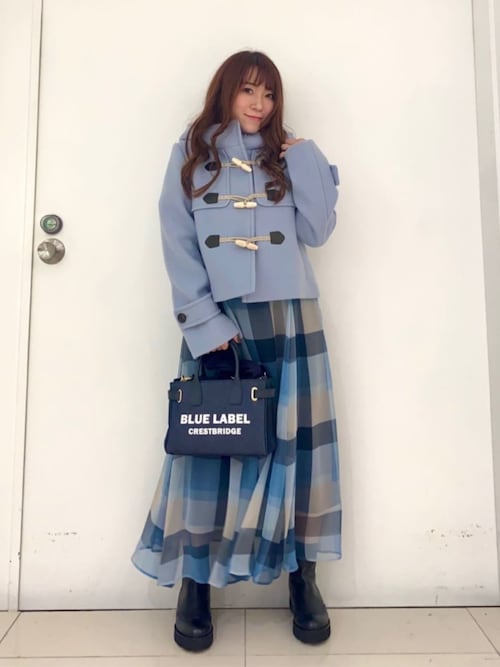 予約販売】シフォンコンビドレス（ワンピース）｜BLUE LABEL