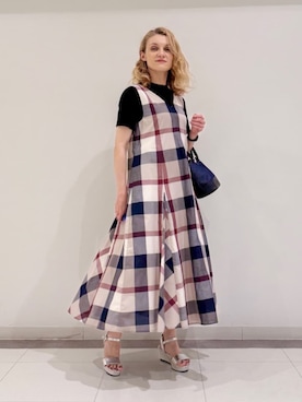 BLUE LABEL CRESTBRIDGEのワンピースを使った人気ファッション