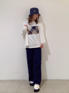 ブルーレーベル・クレストブリッジ公式さん（レディース・153cm）の夏コーディネート