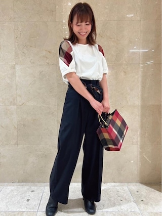 【新品】ブルーレーベルクレストブリッジ　サイズ36 クレストブリッジチェックPVCミニショルダー（バッグ）｜BLUE