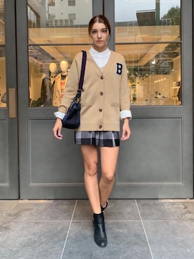 ブルーレーベル・クレストブリッジ公式さん（レディース・160cm）の秋コーディネート