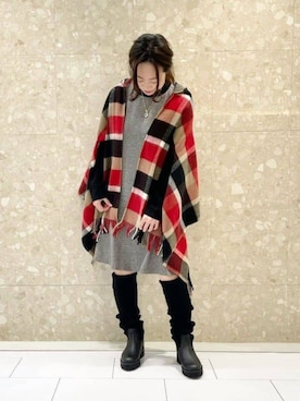 ブルーレーベル・クレストブリッジ公式さん（レディース・154cm）の秋コーディネート