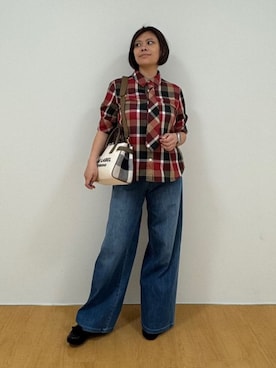 ブルーレーベル・クレストブリッジ公式さん（レディース・157cm）の夏コーディネート