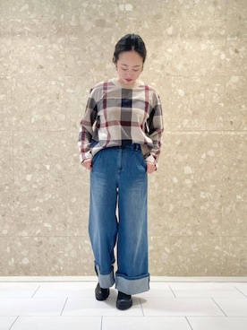 ブルーレーベル・クレストブリッジ公式さん（レディース・154cm）の秋コーディネート