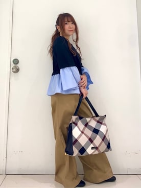 ブルーレーベル・クレストブリッジ公式さん（レディース・152cm）の秋コーディネート