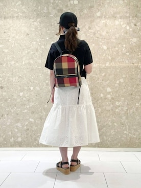 ブルーレーベル・クレストブリッジ公式さん（レディース・154cm）の夏コーディネート